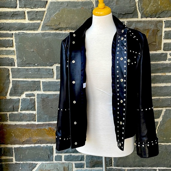 Helmet Lang Leather Studded Jacket - Picture 12 of 15
